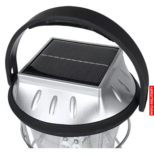 Туристичний ліхтар MIL-TEC 3-Way Lantern з сонячною панеллю та акумулятором 15196100 фото
