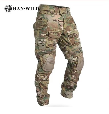 Бойові штани HAN-WILD G3 Combat Pants з наколінниками Мультикам HW-PA3201-49 фото