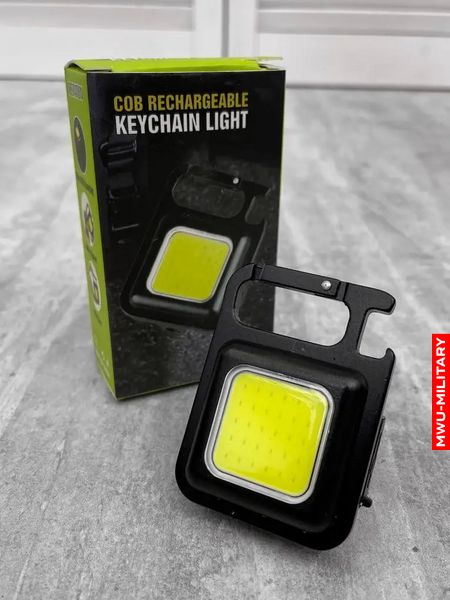 Ліхтар металевий TypeC з карабіном та магнітом cobrechkeylight фото