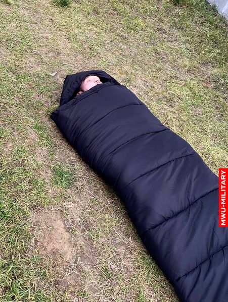 Спальний мішок із капюшоном DECIDO М-6 (зима, 72см) Чорний decidom6b фото