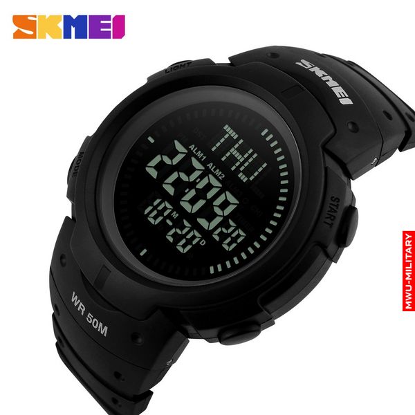 Годинник тактичний SKMEI 1231 Compass Чорний 1231black фото