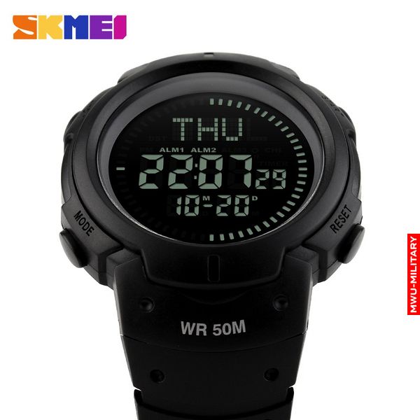 Годинник тактичний SKMEI 1231 Compass Чорний 1231black фото