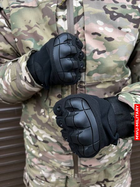 Рукавиці безпалі Oakley Tactical Pro з кісточками Чорні bayr_oak_b фото